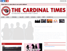 Tablet Screenshot of cardinaltimes.org